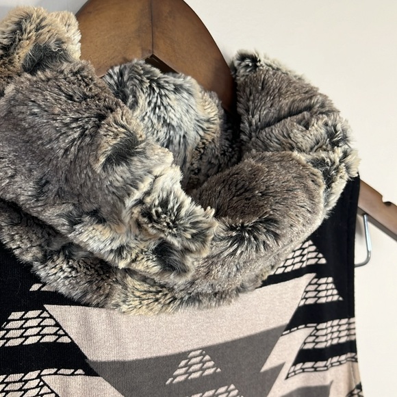 Custo Barcelona Vintage Custoline Sleeveless Dress Fur Aztec Incan Cocktail - Picture 3 of 6